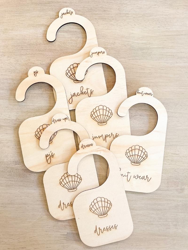 Sea Shell Wardrobe Size Dividers